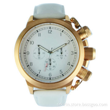 Chronograph Diving Watch, Stainless Steel with IPG Gold Plating, 10ATM Water-resistant